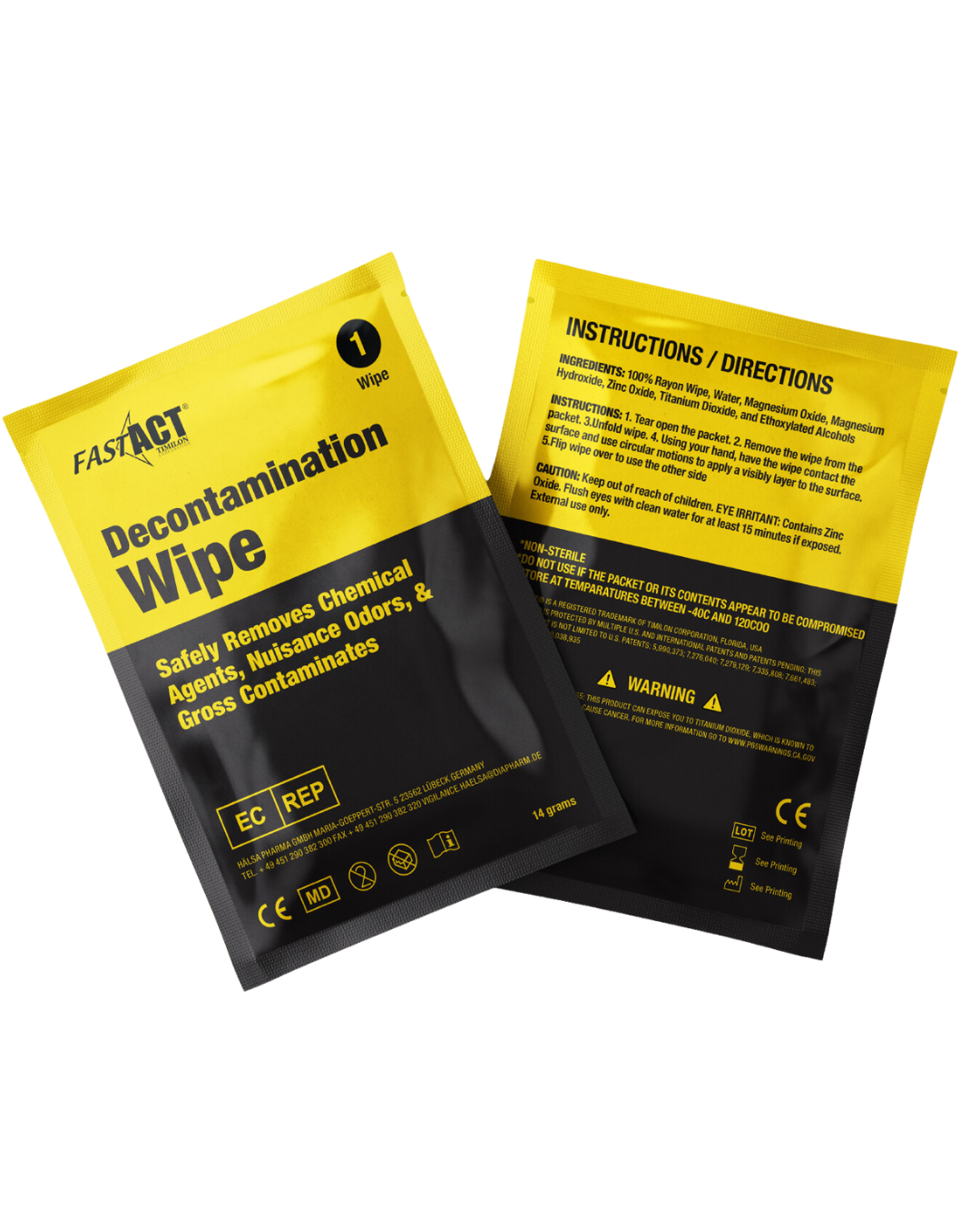 FAST-ACT® Decontamination Wipes Receive CE Registration as Class I Medical Device for Use on Skin and Surfaces