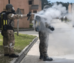 waterless personnel decontamination