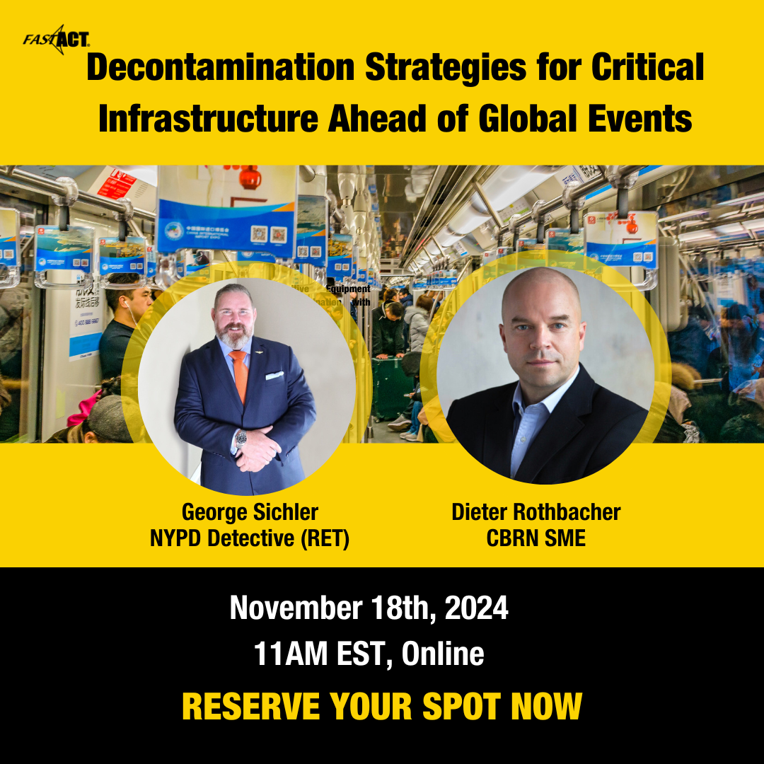 Join Us for an Exclusive Webinar: Decontamination Strategies for Critical Infrastructure Ahead of Global Events