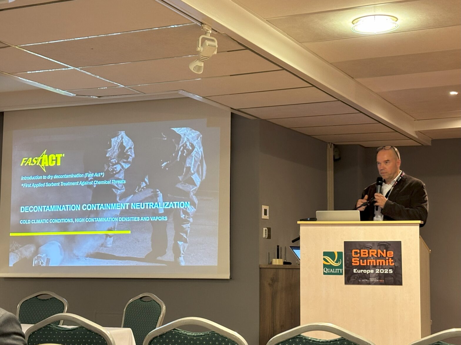 Dieter at the CBRNe Summit Europe