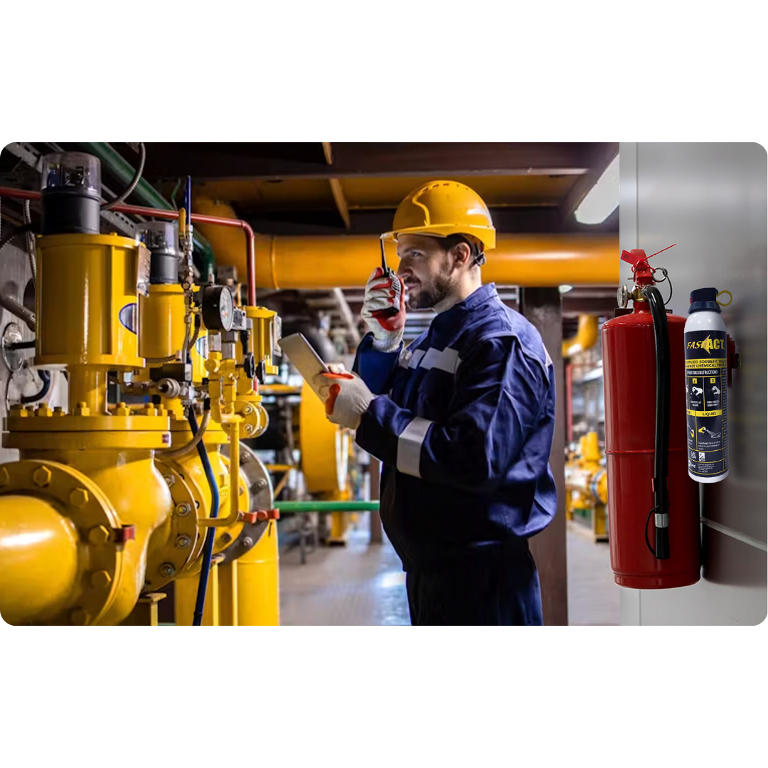 VAPOR TREATMENT DURING CHEMICAL LEAKS IN ENCLOSED OR INDOOR SPACES